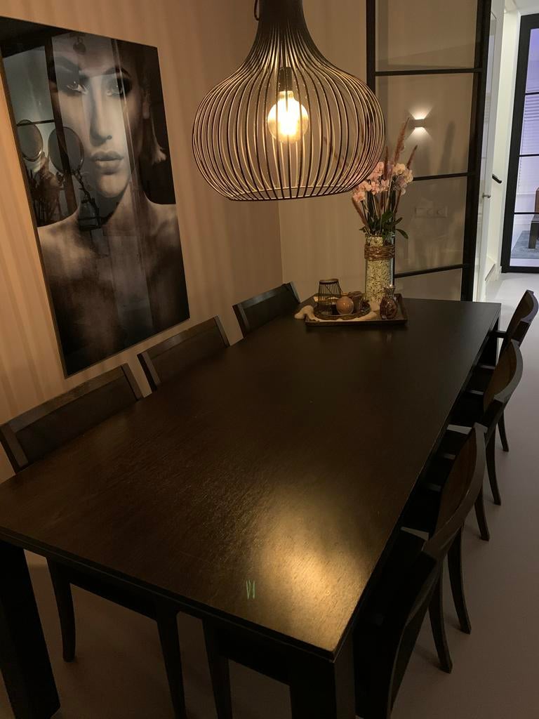 Gelderland Tafel, Stoelen & Salontafel - Complete Set, Ophalen, Gebruikt, 200 cm of meer, 50 tot 100 cm