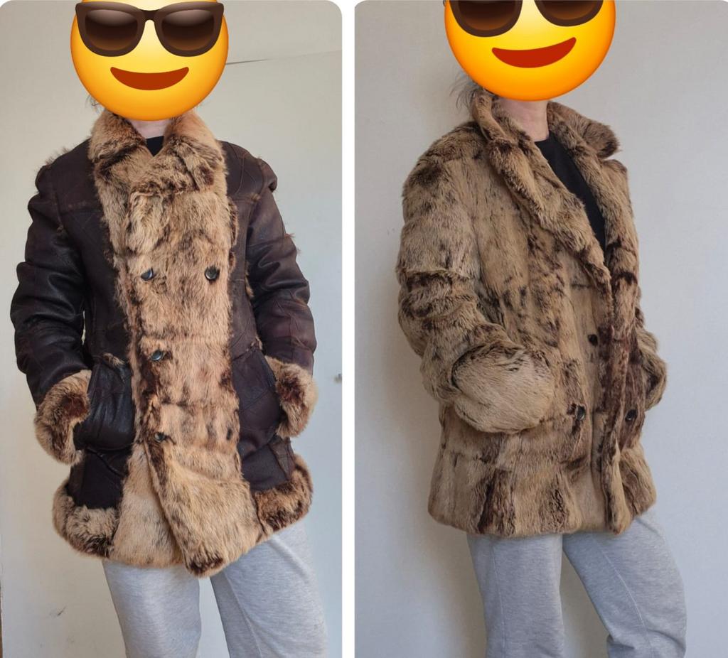 Roberto Cavalli Couture Full Rabit fur Brown leather coat, Kleding | Dames, Jassen | Winter, Ophalen of Verzenden, Gedragen, Maat 46/48 (XL) of groter