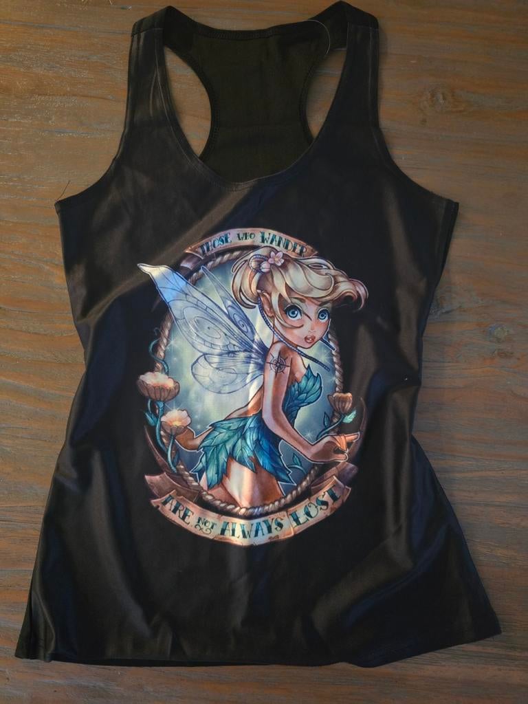 NIEUW Disney Tinkerbell (steampunk), tanktop zwart, one size, Kleding | Dames, Maat 38/40 (M), Zwart, Nieuw, Ophalen of Verzenden