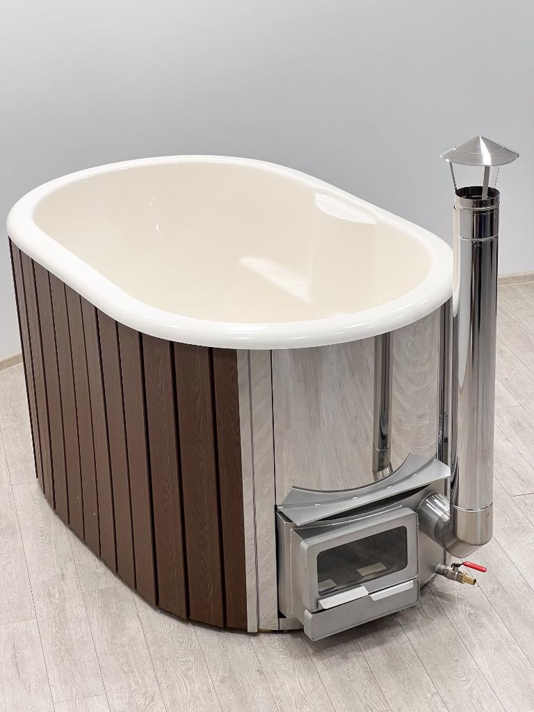 Hot Tub met Interne 20kw RVS kachel, Ophalen of Verzenden, Nieuw, Trap, Vast