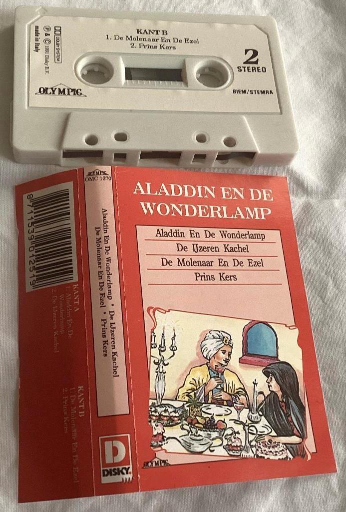 Aladdin en de wonderlamp MC, Cd's en Dvd's, Cassettebandjes, Gebruikt, Kinderen en Jeugd, 1 bandje, Ophalen of Verzenden