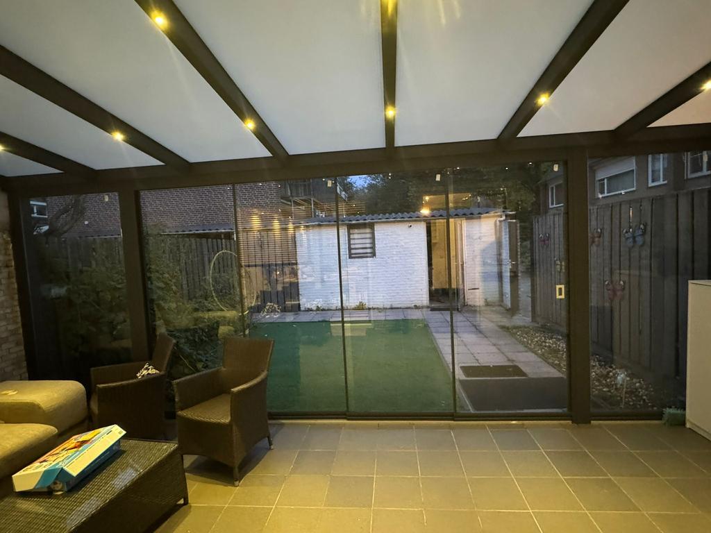 Moderne Veranda met Schuifdeuren, Tuin en Terras, Overkappingen, Ophalen of Verzenden, Nieuw, Veranda