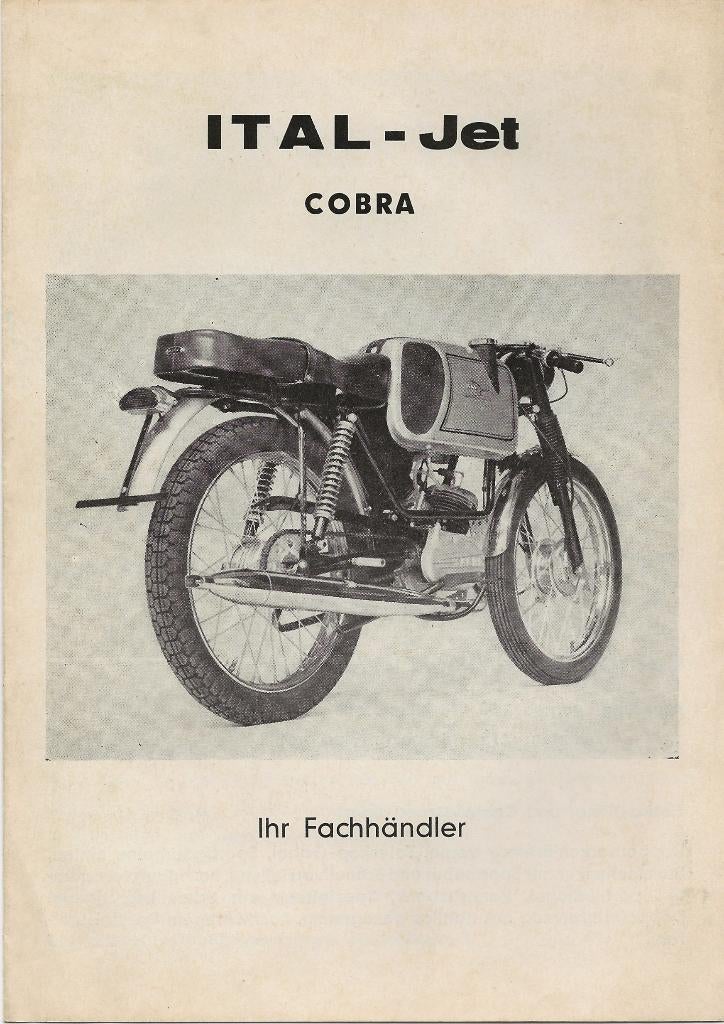 Ital jet Cobra folder (ITA04) bromfiets racer Italjet, Fietsen en Brommers, Handleidingen en Instructieboekjes, Zo goed als nieuw