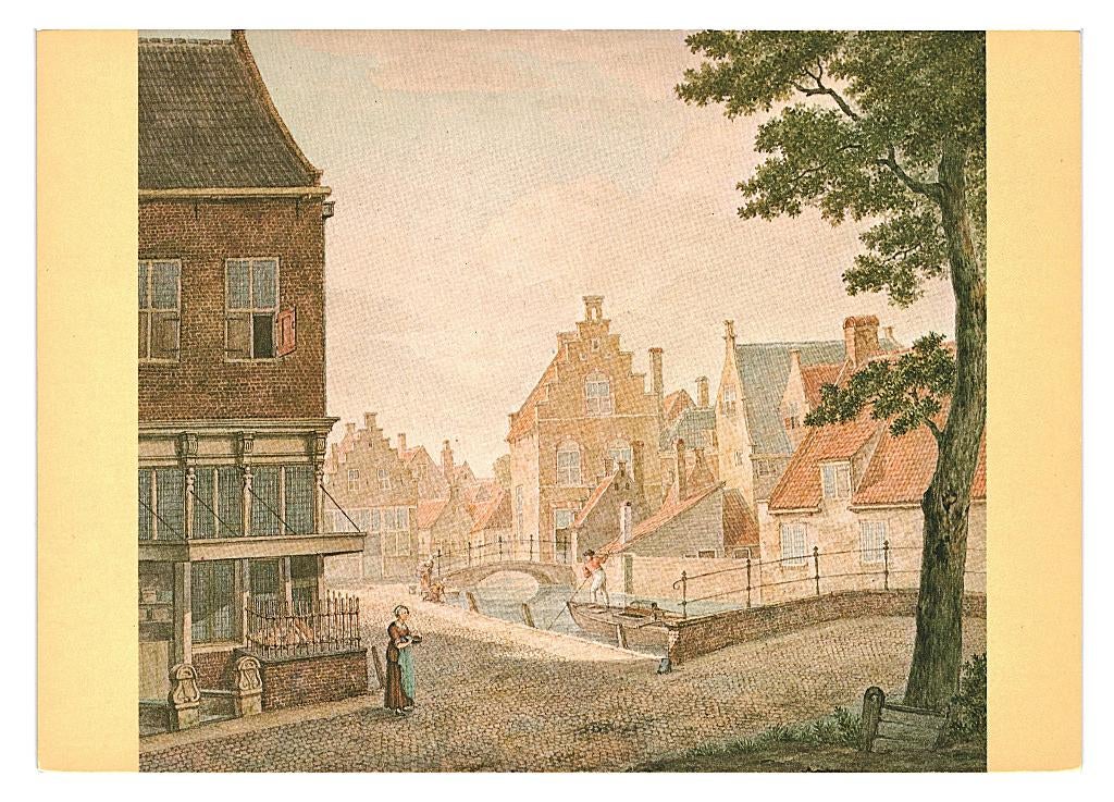 39513 Dordrecht Lindengracht Mooie oude kaart Onbeschreven, Ophalen of Verzenden, 1960 tot 1980, Ongelopen, Zuid-Holland