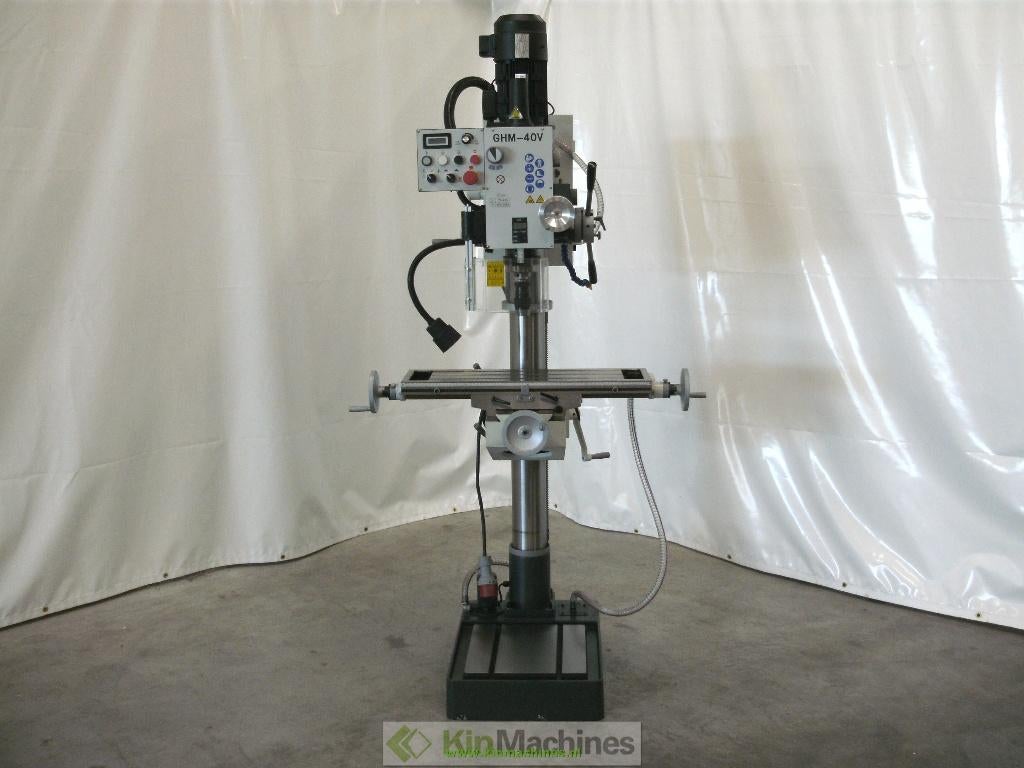 Kolomboormachine met kruistafel KMS GHM-40V, Variabel toeren, Ophalen, 600 watt of meer, Nieuw, KMS