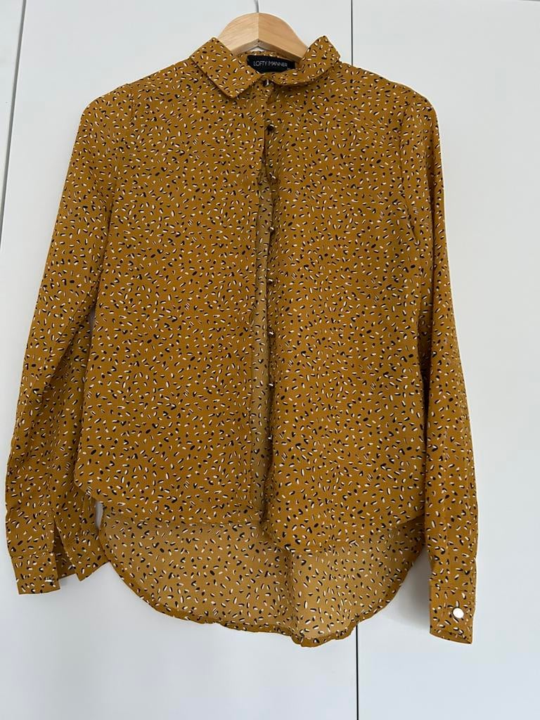 Lofty Manner blouse okergeel -maat XS - in zeer goede staat, Kleding | Dames, Blouses en Tunieken, Ophalen of Verzenden, Zo goed als nieuw