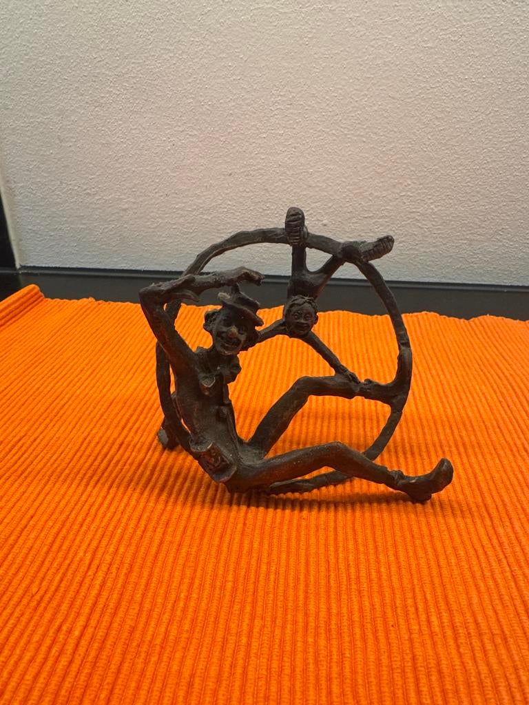 Bronzen beeldje van Cliniclowns, Ophalen of Verzenden
