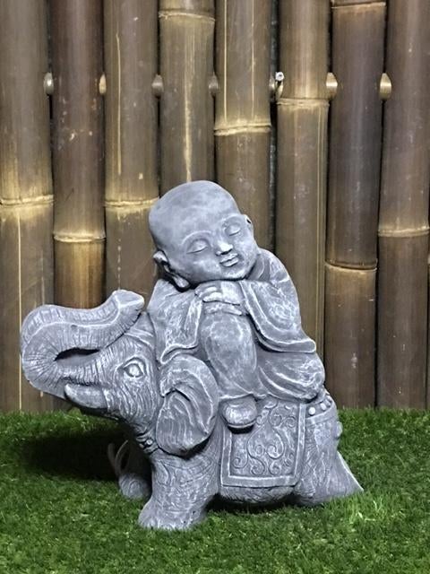 Baby Boeddha nr.25, Tuin en Terras, Tuinbeelden, Nieuw, Boeddhabeeld, Beton, Ophalen