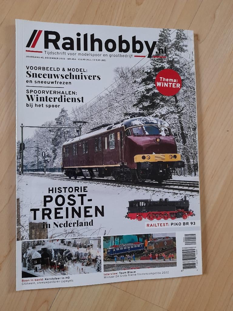 TIJDSCHRIFT  RAILHOBBY  DECEMBER 2022, Boeken, Tijdschriften en Kranten, Ophalen of Verzenden, Zo goed als nieuw, Overige typen