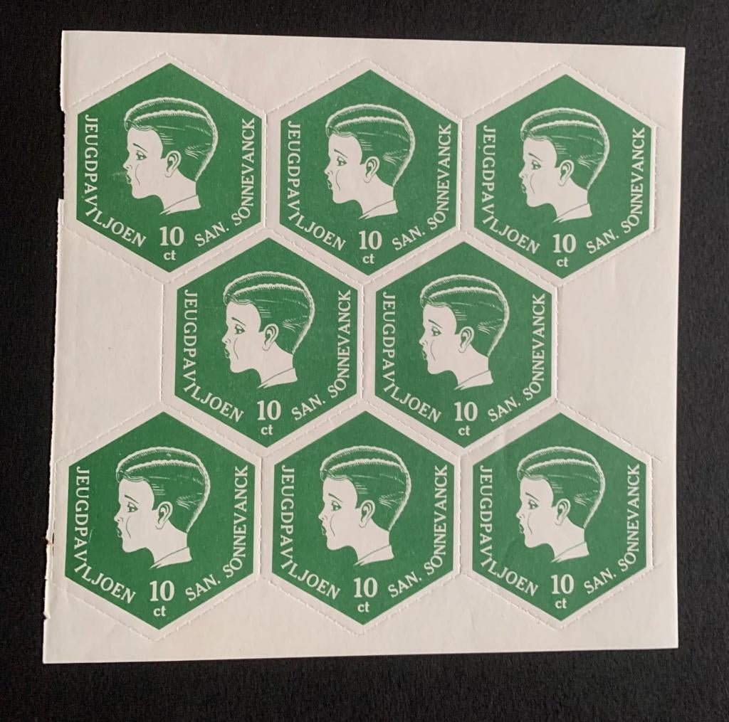 Sluitzegels Sonnevanck 10ct compl. vel, Ophalen of Verzenden, T/m 1940, Postfris
