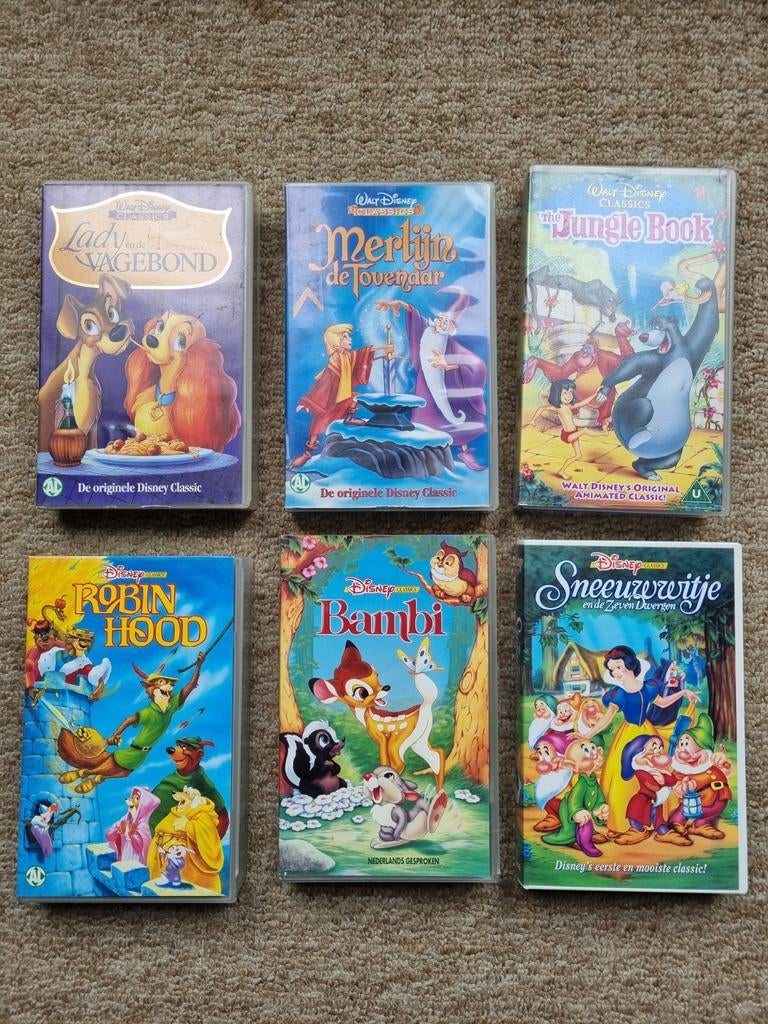 VHS banden van Disney, Cd's en Dvd's, Alle leeftijden, Ophalen of Verzenden, Gebruikt, Overige genres