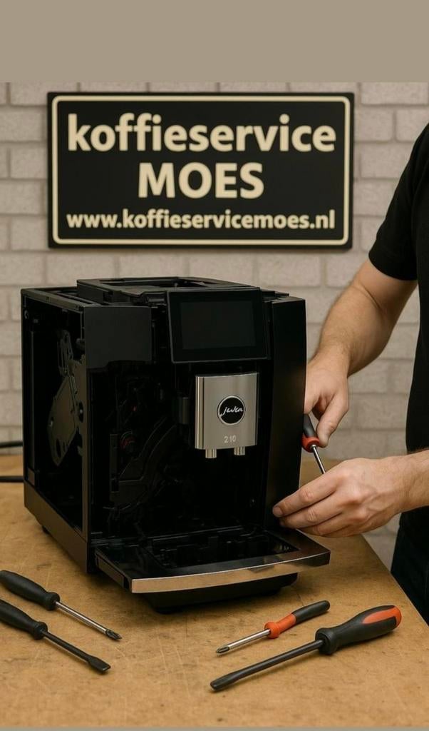 Jura servicebeurt nodig €125,- ( Drenthe), Afneembaar waterreservoir, 10 kopjes of meer, Koffiemachine, Zo goed als nieuw