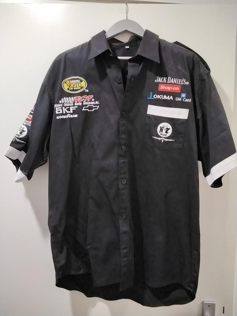 Vintage NASCAR Jack Daniels overhemd xxL, Kleding | Heren, Overhemden, Zo goed als nieuw, Halswijdte 41/42 (L), Zwart, Ophalen of Verzenden