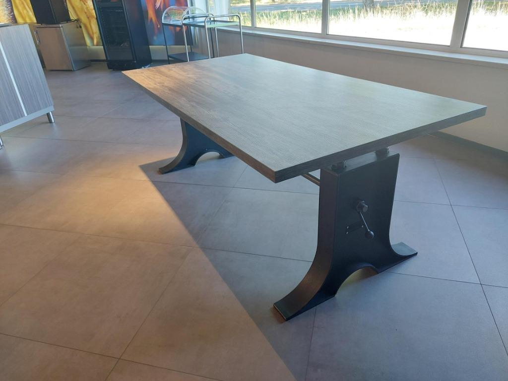 Zware stamtafel / eetkamertafel 200x100 cm, Huis en Inrichting, Tafels | Eettafels, Ophalen, 100 tot 150 cm, Vijf personen of meer