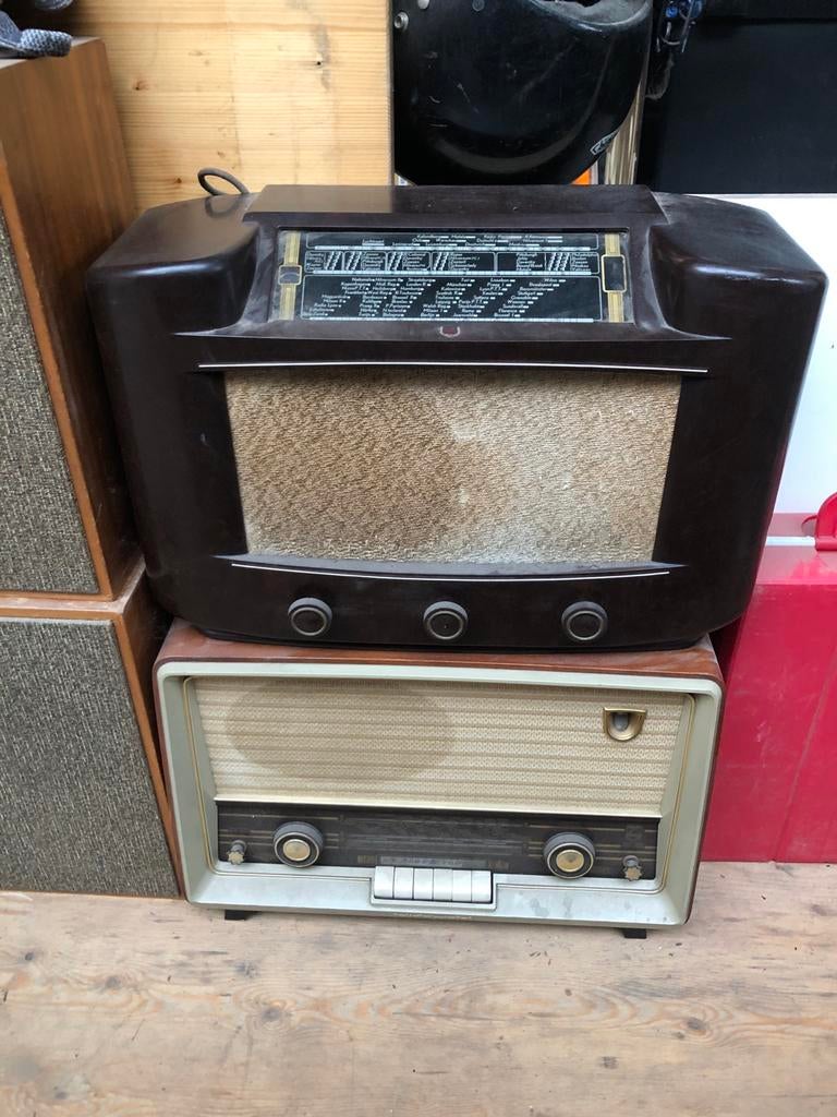 Vintage Philips Buizenradio's, Audio, Tv en Foto, Radio's, Ophalen, Gebruikt, Radio