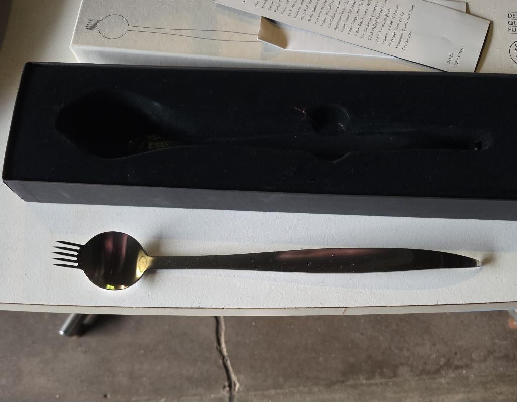 C.Hugo Pott design Solingen lepelvork spork, Ophalen of Verzenden, Zo goed als nieuw, X, X