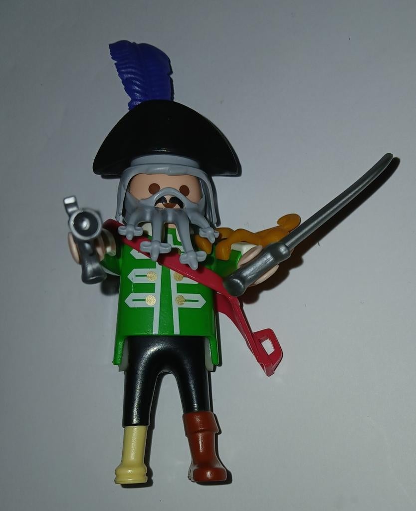 Playmobil figuur kapitein van piraten schip met aapje, Ophalen of Verzenden, Zo goed als nieuw, Los playmobil