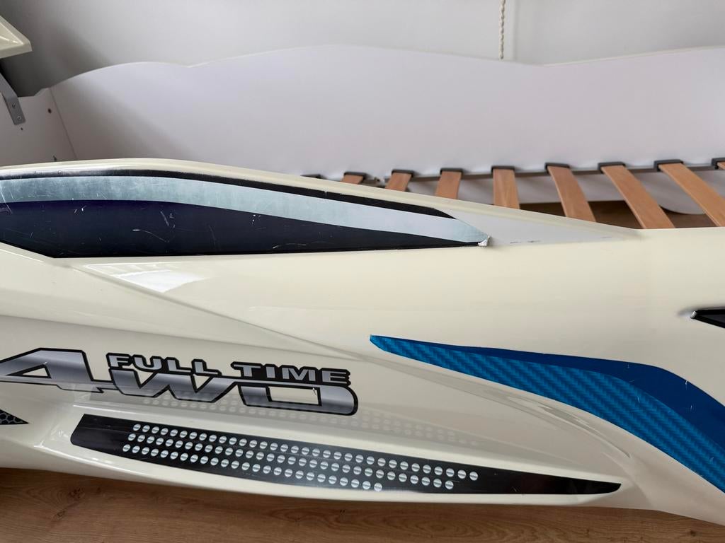 Uniek autobed - raceauto design, Ophalen, Overige materialen, 90 cm, Eenpersoons