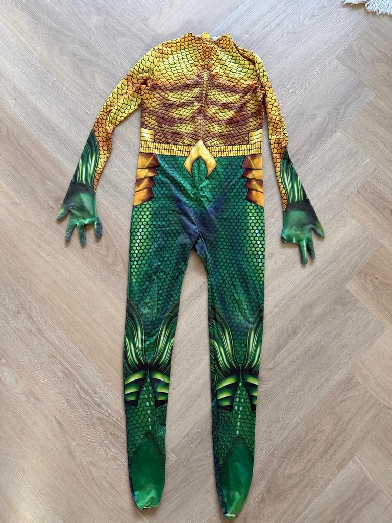 Aquaman Carnavalskleding - Superheldenpak, Kinderen en Baby's, Carnavalskleding en Verkleedspullen, Zo goed als nieuw, Jongen