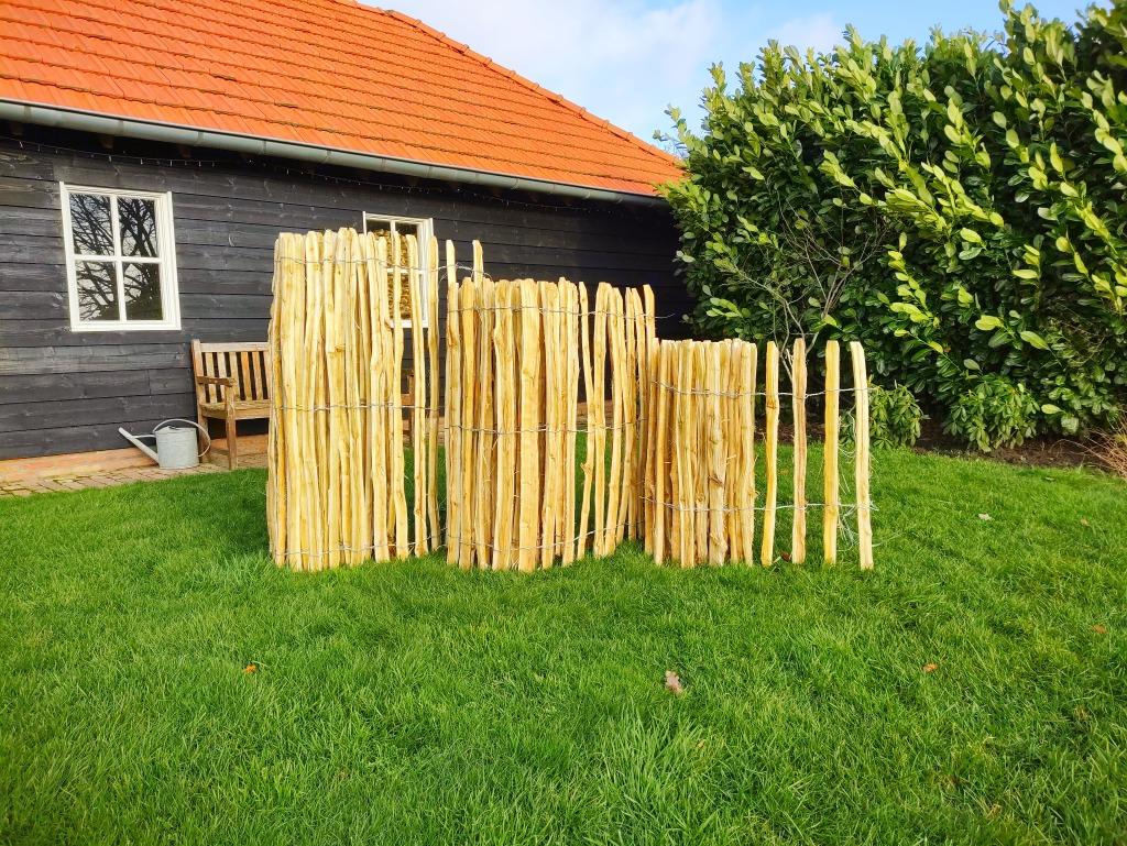 schapenhek kastanje hekwerk robinia palen vlechtscherm, Ophalen of Verzenden, Nieuw, Hout, Tuinhek