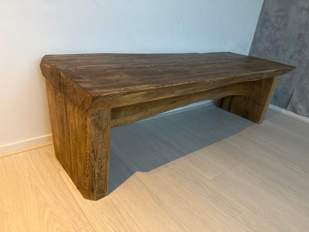 Houten Tafelblad / Bankje - Robuust, Minder dan 50 cm, Gebruikt, 100 tot 150 cm, Eikenhout