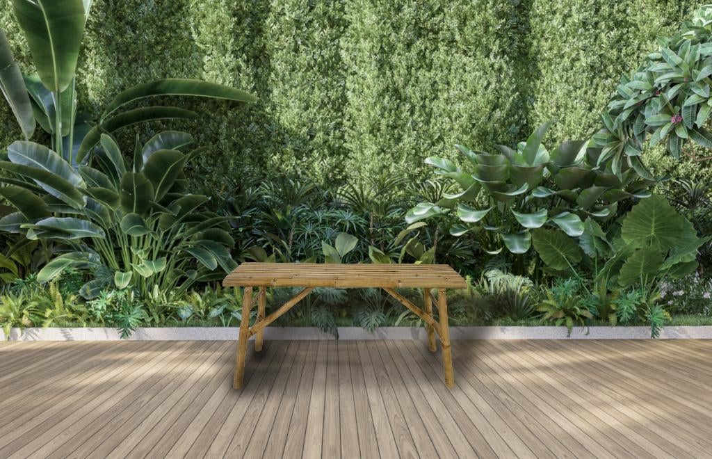 Bamboe tuinbank 120 cm - 2 persoons, Tuin en Terras, Tuinbanken, Ophalen of Verzenden, Nieuw, Overige materialen