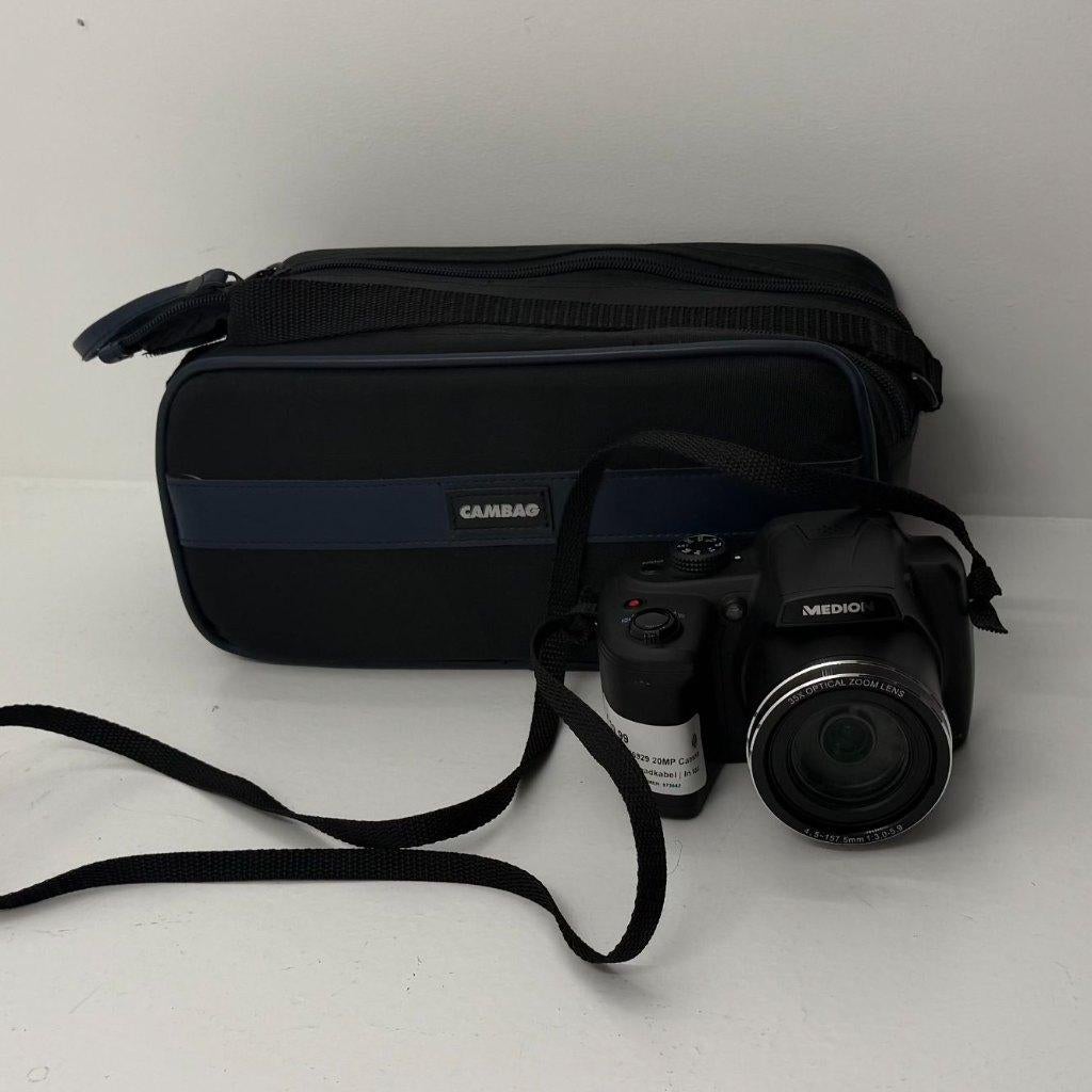 Medion MD86929 20MP Camera | Met accu en laadkabel | In tas, Dordrecht@usedproducts.nl, Toulonselaan 72, Compact, Ophalen of Verzenden