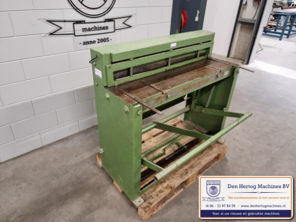 Voet guillotineschaar 1050x1mm JORG knipschaar knipbank, Ophalen, Nieuw