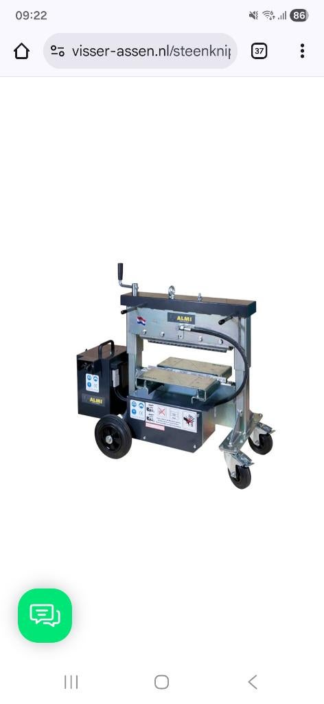 Elektrische stenen knipper/stenenknipper, Doe-het-zelf en Verbouw, Gereedschap | Overige machines, Zo goed als nieuw, Ophalen