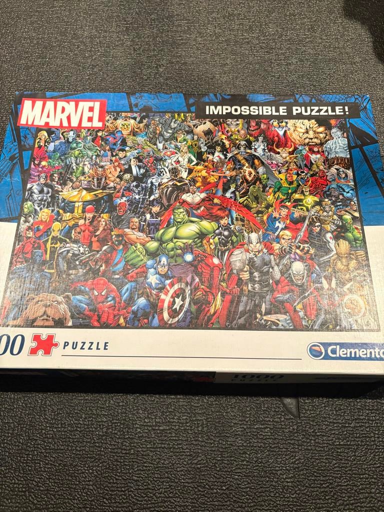 Marvel Impossible Puzzel - 1000 Stukjes, Ophalen of Verzenden, 500 t/m 1500 stukjes, Zo goed als nieuw, Legpuzzel