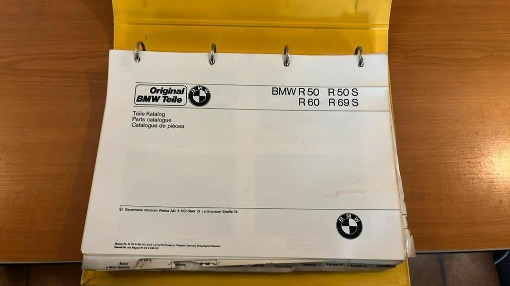 Onderdelen catalogus origineel BMW R50/50S/60/69S., Ophalen of Verzenden, Gebruikt