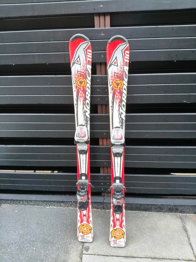 Nordica kinder Ski's - 110cm - Gewaxed & Geslepen, Ophalen, Gebruikt, 100 tot 140 cm, Carve