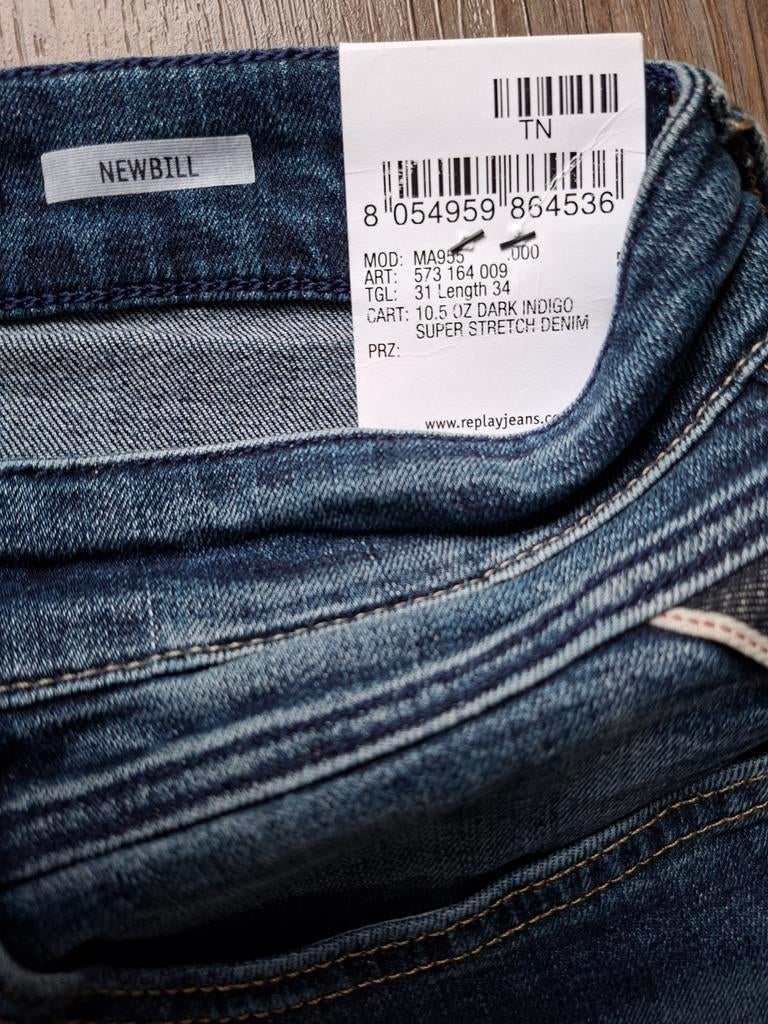 REPLAY New Bill jeans W31 L34 3 voor €139,95, Blauw, Nieuw, W32 (confectie 46) of kleiner, Ophalen of Verzenden