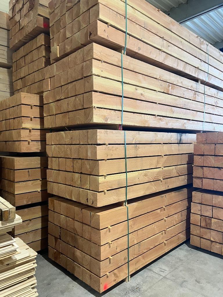 Douglas hout palen balken  vlonder planken dakbeschot, Doe-het-zelf en Verbouw, Hout en Planken, Geïmpregneerd, 25 tot 50 mm, Nieuw