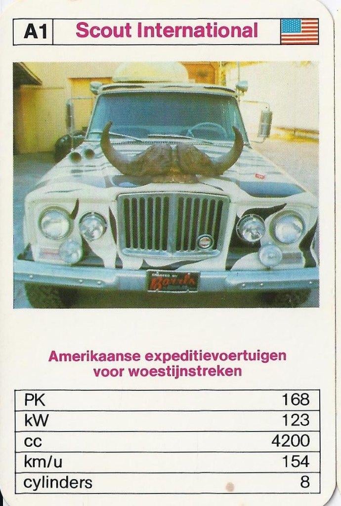 Kw1917 autokaartje expeditievoertuig scout international, Ophalen of Verzenden, Zo goed als nieuw, Auto's