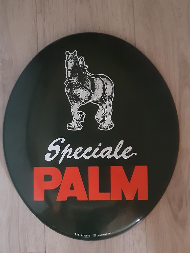 Palm Bier Emaille Reclamebord, Ophalen of Verzenden