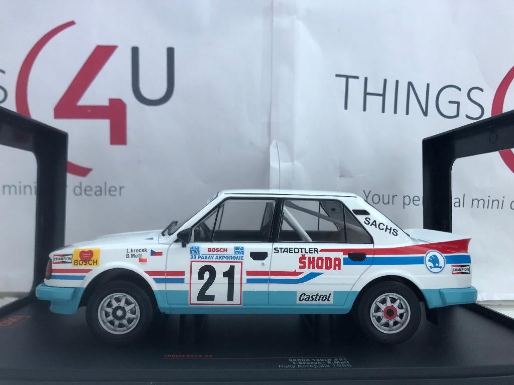 Ixo 1:18 Skoda 130 LR, No.21 Rally Acropolis L.Krecek, Ophalen of Verzenden, Nieuw, Auto, Overige merken