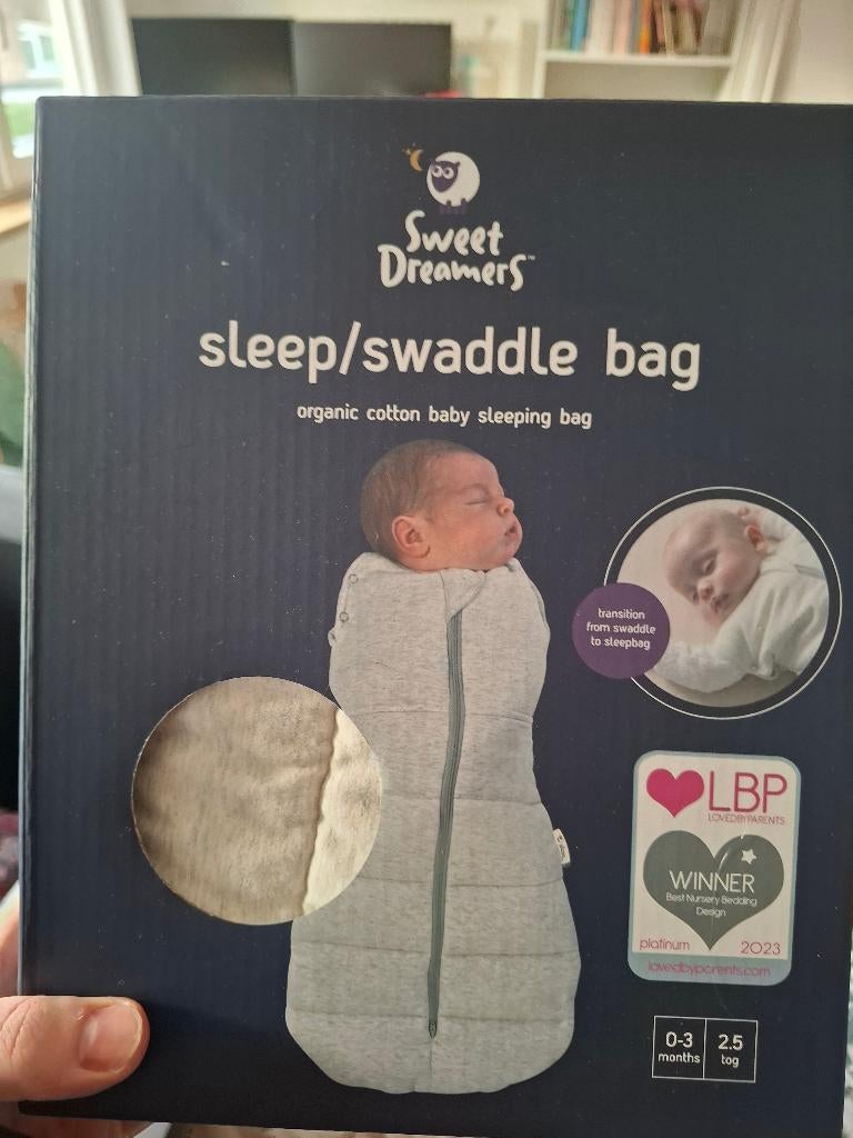 Swaddle inbakerslaapzak 0- 3mnd newborn, Ophalen of Verzenden, Zo goed als nieuw, Minder dan 70 cm, Slaapzak