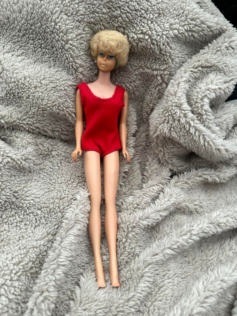 Vintage Barbie Pop in Rood Badpak, Ophalen of Verzenden, Gebruikt, Barbie
