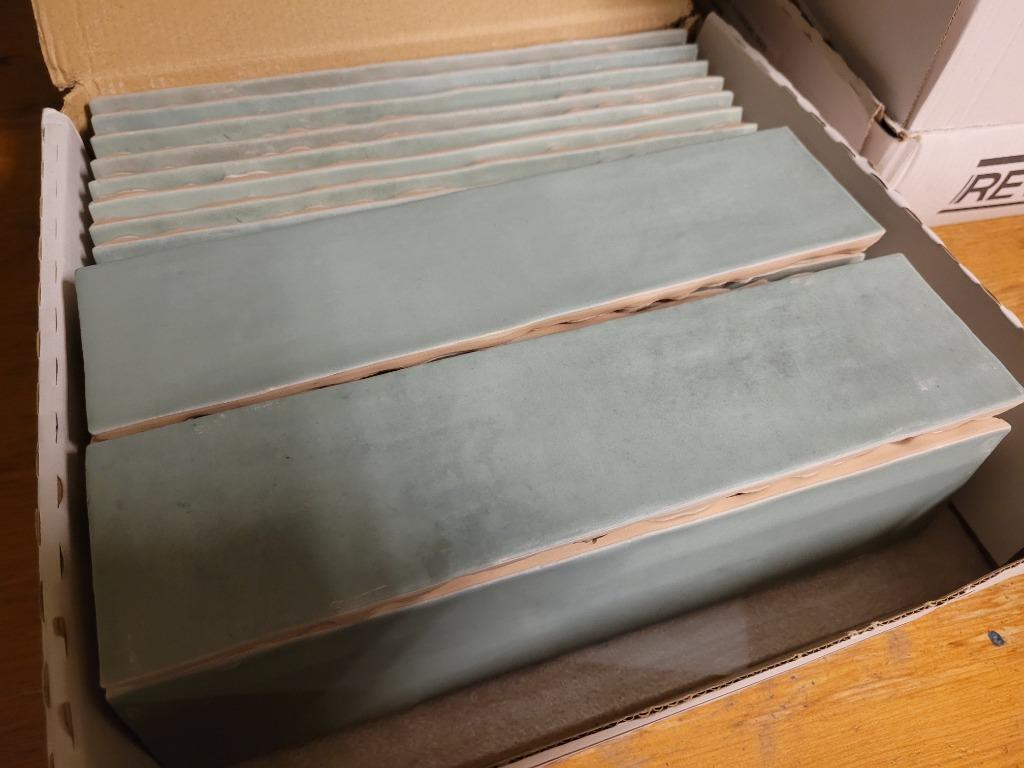 Wandtegels revoir paris atelier bleu luieren mat, Ophalen, Nieuw, Keramiek, Wandtegels