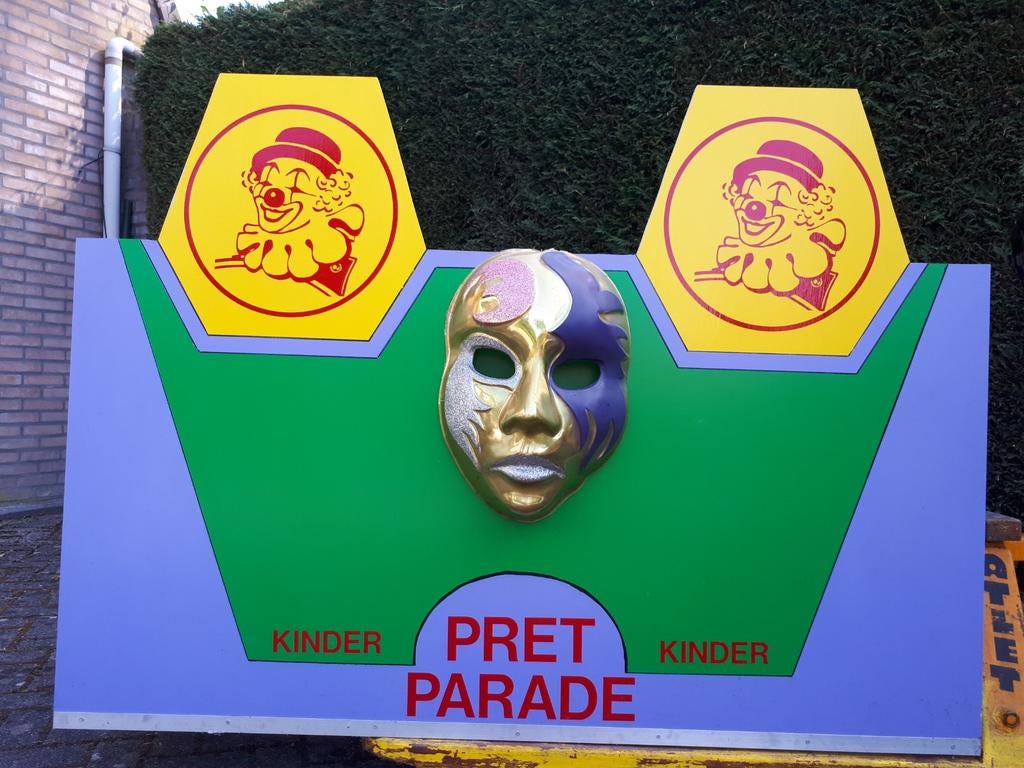 Schminkstand / Feeststand - Clown thema, Hobby en Vrije tijd, Feestartikelen, Zo goed als nieuw, Feestartikel, Verjaardag, Ophalen