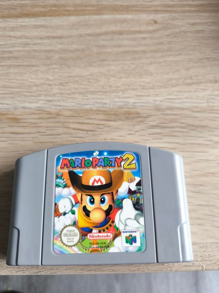 Mario Party 2 - Nintendo 64 - Losse Cassette, Spelcomputers en Games, Games | Nintendo 64, Gebruikt, Overige genres, Eén computer