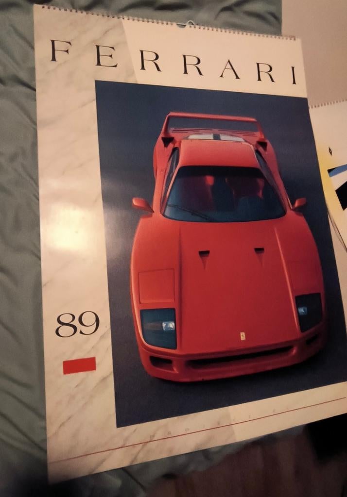Ferrari Kalender 1989, Ophalen, Zo goed als nieuw, Ferrari, Onbekend