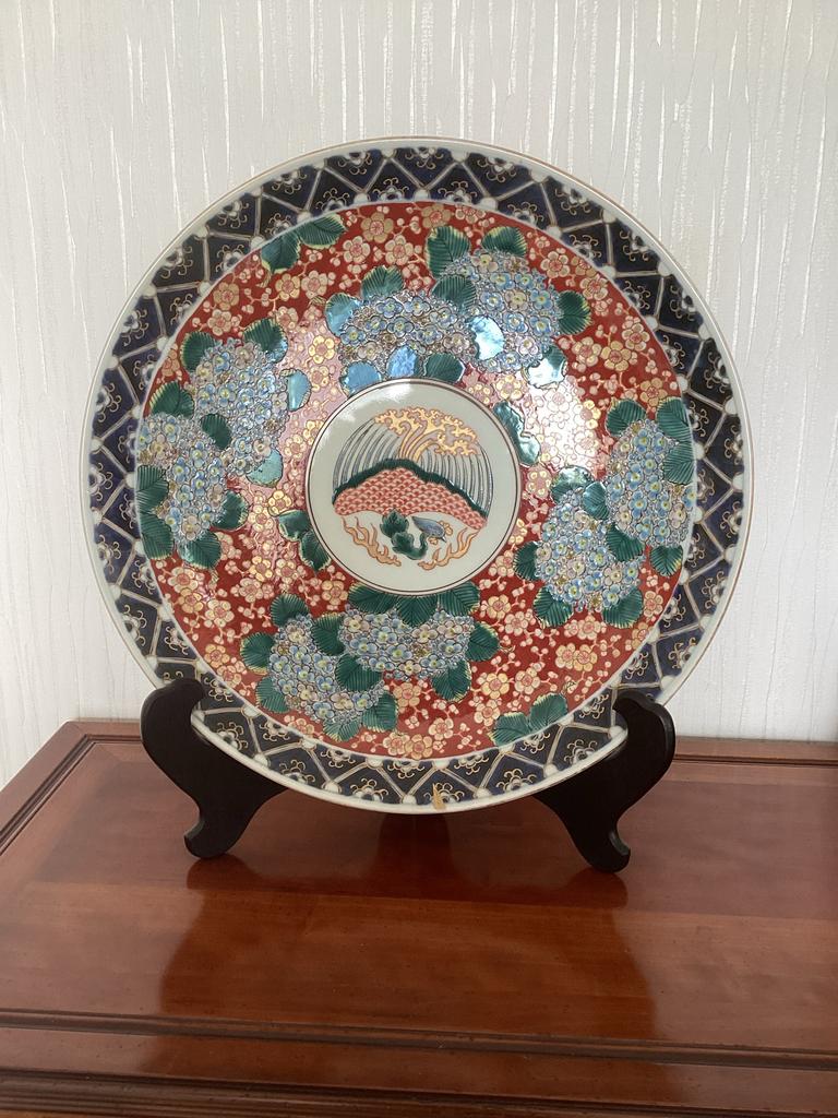 Imari porseleinen sierschaal, Meiji periode (1880-1910), Antiek en Kunst, Ophalen