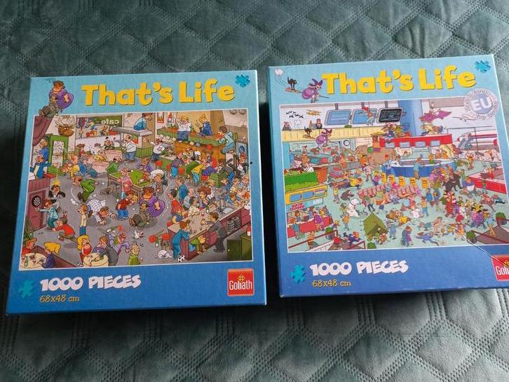 2 that's life puzzels., Ophalen, 500 t/m 1500 stukjes, Zo goed als nieuw