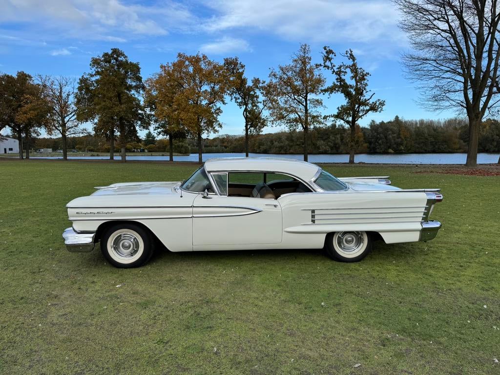 Oldsmobile 1958 Wit, Auto's, Oldsmobile, Automaat, Achterwielaandrijving, Wit, Particulier
