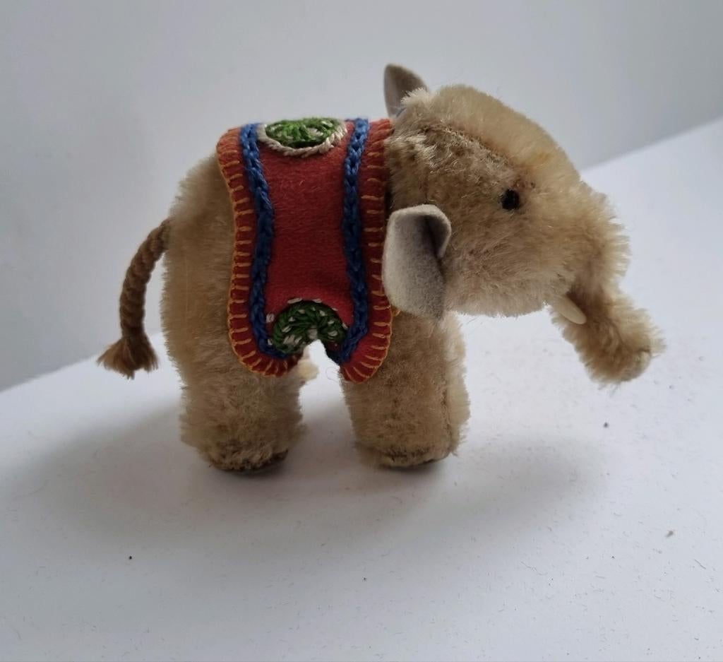 Antiek Olifant knuffeltje, Ophalen of Verzenden
