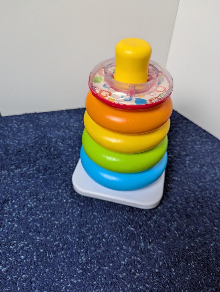 Fisher Price stapel toren / ringen - in zeer nette staat, Ophalen of Verzenden, Zo goed als nieuw, Speelset