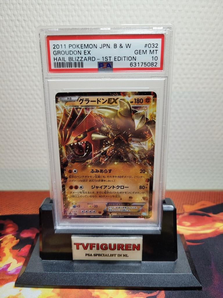 Groudon ex 1st Edition PSA 10, Ophalen of Verzenden, Zo goed als nieuw, Losse kaart