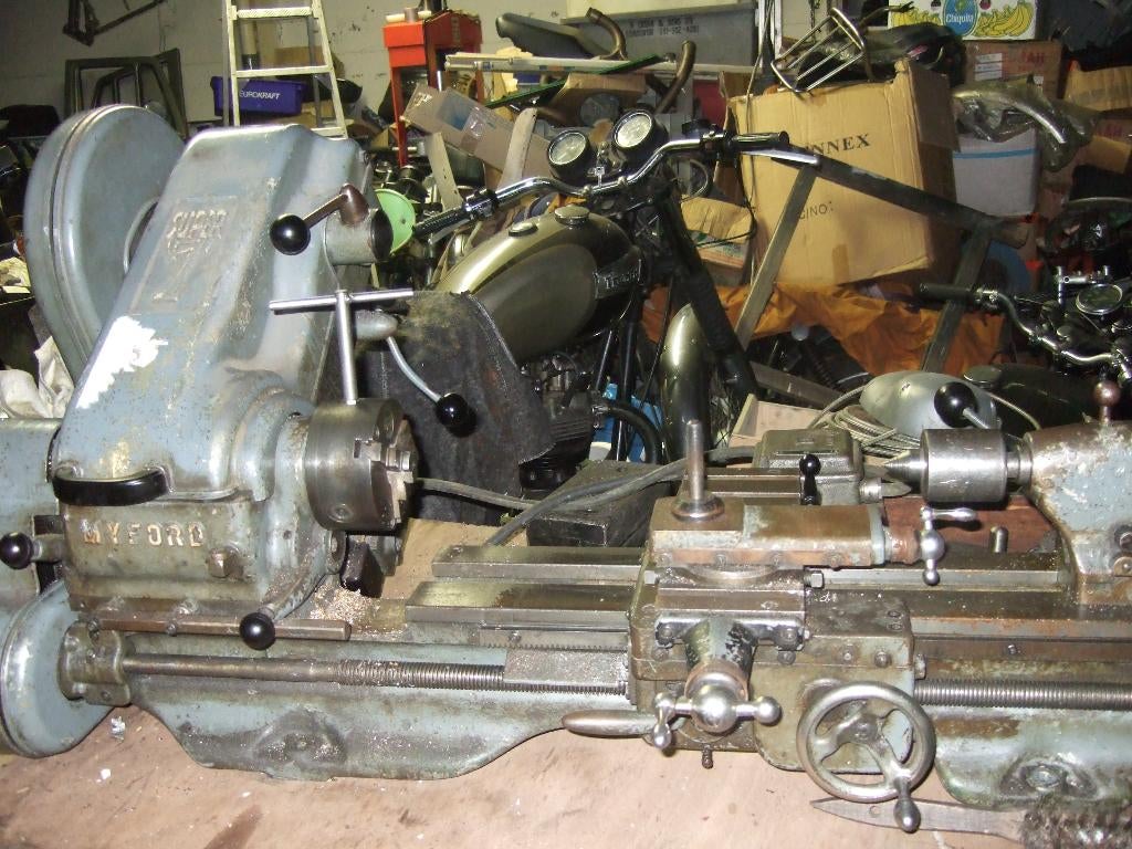 draaibank Myford super 7, Doe-het-zelf en Verbouw, Draaibanken, Ophalen, Gebruikt, Metaaldraaibank, Minder dan 500 mm